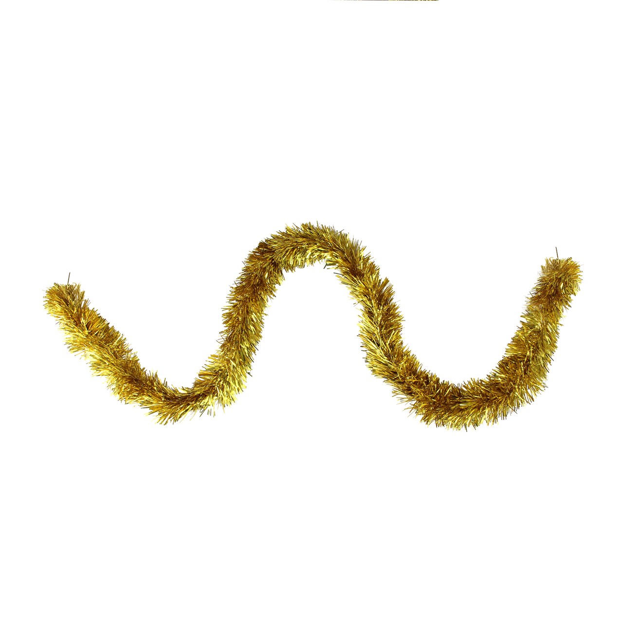 Northlight Traditional Christmas Tinsel Garland - 12' x 2.5" - Deep Gold - Unlit